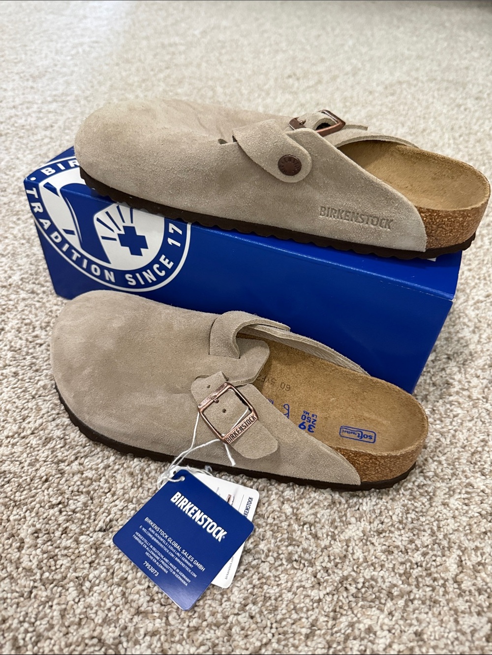 Birkenstock Taupe Boston Clog